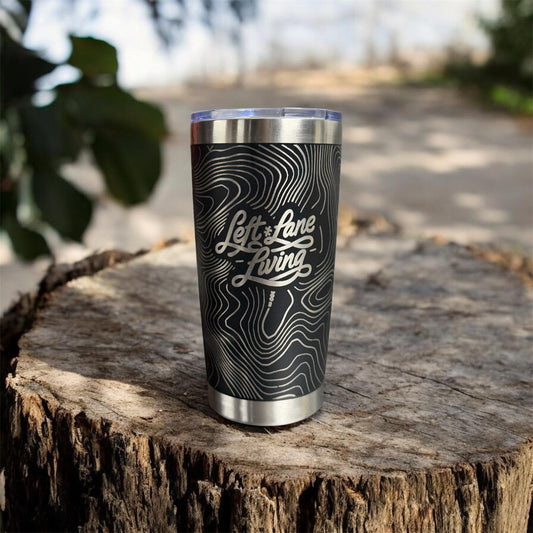 Lassen Peak Topo Engraved Tumbler